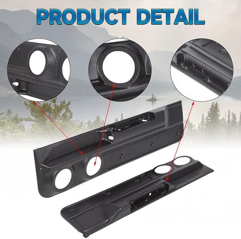 KUAFU Lower Door Panel Set 2-Speaker Door Panel Compatible with 1978-1988 Monte Carlo Malibu (2dr) & El Camino Cutlass Regal in Saudi Arabia