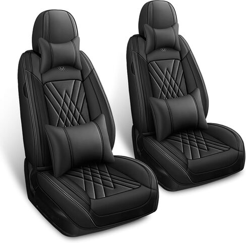 Seat Covers for Nissan Pathfinder 2003-2025, Premium Leather Car Seat Protector, Waterproof, Airbag-Compatible & Durable Auto Interior Protection(5 Seats, Black&Red, Luxury) in Saudi Arabia