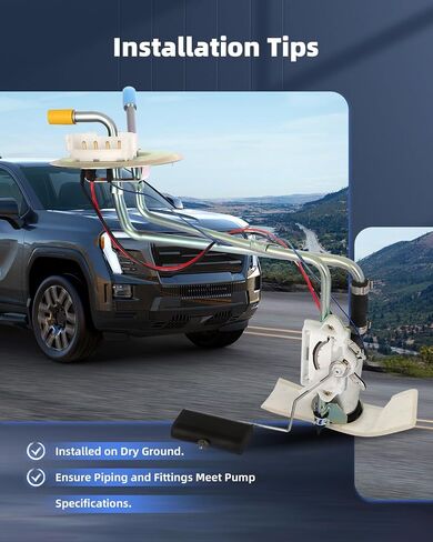 استبدال مضخة الوقود ECCPP E5TZ9H307C، SP2148H، P74536S، E2148S متوافق مع Ford F50 F-250 1985 1986 V8 5.0L الجانب الأمامي للغاز in Saudi Arabia