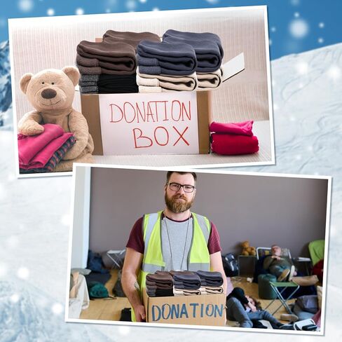 60 Pairs Winter Warm Thermal Socks Bulk Crew Boot Socks Thick Heated for Women Men Cold Weather Hiking in Kuwait