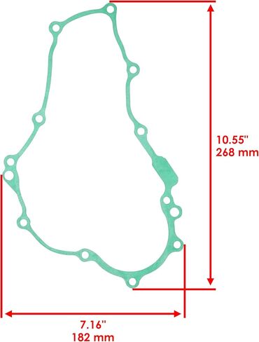 Caltric Stator Cover Gasket Compatible with Yamaha 3D7-15451-00-00 in Saudi Arabia