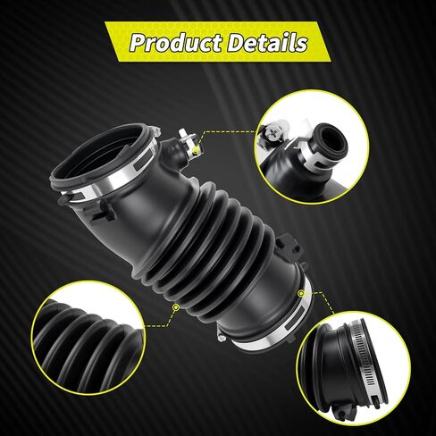 17228-5J6-A10 Air Intake Hose with Clamps, Direct Replacement for H onda O dyssey 2018-2022, P ilot 2016-2021, P assport 2019-2021, R idgeline 2017-2021, Replaces OEM 17228-5J6-A10 and 172285J6A10 in Saudi Arabia