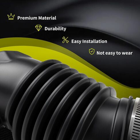 17228-5J6-A10 Air Intake Hose with Clamps, Direct Replacement for H onda O dyssey 2018-2022, P ilot 2016-2021, P assport 2019-2021, R idgeline 2017-2021, Replaces OEM 17228-5J6-A10 and 172285J6A10 in Saudi Arabia