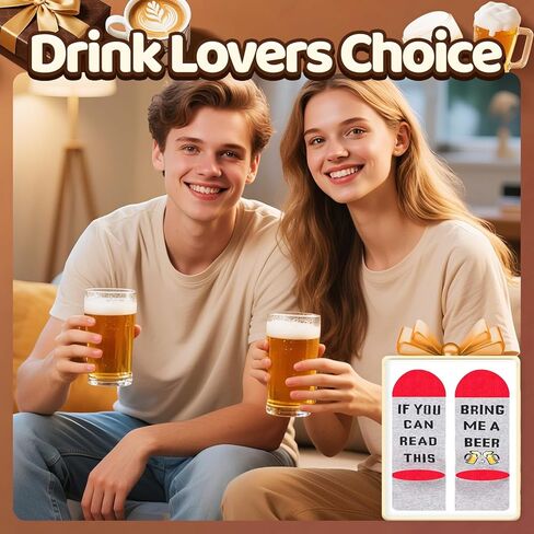 sockfun Funny Beer Gifts for Men, If You Can Read This Beer Socks for Drink Lovers, Beer Gifts Drinking Gifts in Kuwait