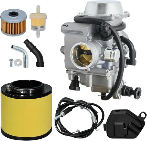 Carburetor Carb Kit Replacement for Hond Fourtrax 300 1986-2000; Foreman 400 1997-2004; Foreman 450 1998-2004; Rancher 350 1987-2000, 17254-HC5-900 Air filter, 15412-HM5-A10 Oil Filter in Saudi Arabia