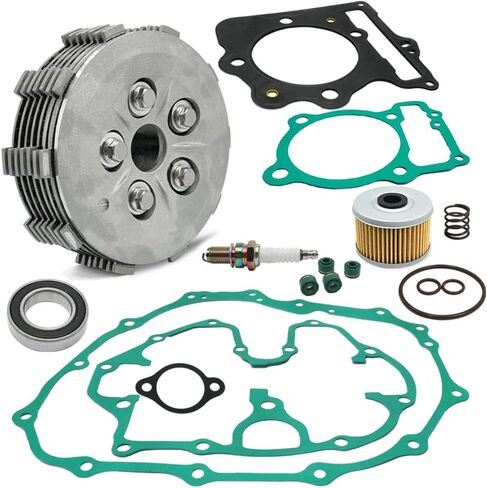 400EX Clutch Kit & Oil Filter & Complete Gasket Kit Compatible with Honda Sportrax 400 TRX400EX 1999 2000 2001 2002 2003 2004 in Saudi Arabia