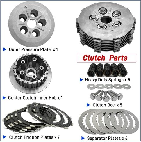 400EX Clutch Kit & Oil Filter & Complete Gasket Kit Compatible with Honda Sportrax 400 TRX400EX 1999 2000 2001 2002 2003 2004 in Saudi Arabia