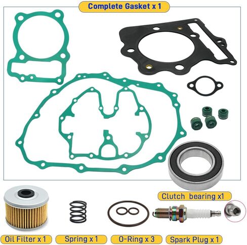 400EX Clutch Kit & Oil Filter & Complete Gasket Kit Compatible with Honda Sportrax 400 TRX400EX 1999 2000 2001 2002 2003 2004 in Saudi Arabia