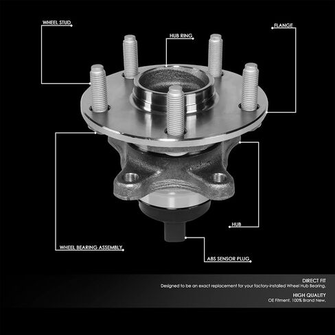 DNA MOTORING OEM-WHA-0061 Front Right Wheel Bearing Hub Assembly w/ABS Sensor Compatible with 2006 Lexus GS300 / 07-11 GS350 / 06-07 GS430 / 08-11 GS460 / 08-12 IS F / 06-15 IS250 IS350 RWD in Saudi Arabia