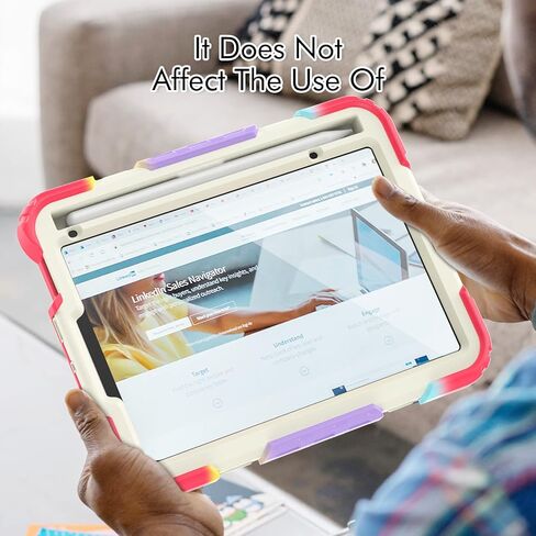 حالة لجيل iPad (A16) 11/10th الجيل 11 ''/10.9 '' 2025/2022: غطاء وقائي مقاوم للصدمات مع الاستيقاظ التلقائي/النوم ، وقصة مغناطيسية متعددة ، حامل قلم رصاص ، فتحة بطاقة ، أسود in Kuwait
