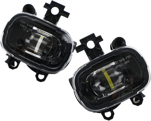 Car Front Fog Light Compatible with Nissan Navara NP300 2021+, LED Front Fog Lamp Lower Bumper Light, Clear Lens Black Housing in Saudi Arabia