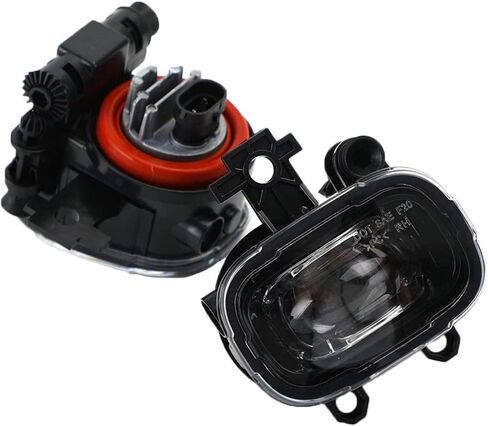 Car Front Fog Light Compatible with Nissan Navara NP300 2021+, LED Front Fog Lamp Lower Bumper Light, Clear Lens Black Housing in Saudi Arabia
