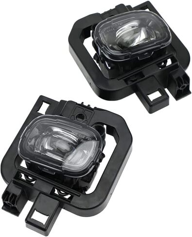 Car Front Fog Light Compatible with Nissan Navara NP300 2021+, LED Front Fog Lamp Lower Bumper Light, Clear Lens Black Housing in Saudi Arabia