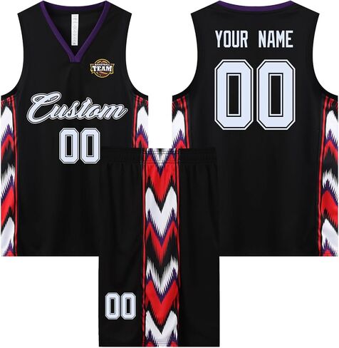 Personalized Customized Mens Mesh Sports Basketball Jerseys Sweatshirts Fans Vest Shorts Youth in Kuwait