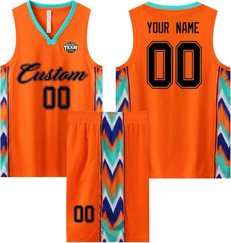 Personalized Customized Mens Mesh Sports Basketball Jerseys Sweatshirts Fans Vest Shorts Youth in Kuwait