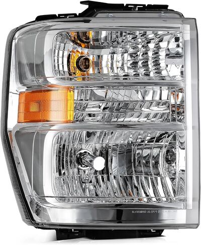 ECCPP Headlight Assembly For Ford E-150 E-250 2008-2014,For Ford E-350 Super Duty E-450 Super Duty F650 F750 2008-2019 2021 Driver and Passenger Side (Chrome Housing Clear Lens) in Saudi Arabia