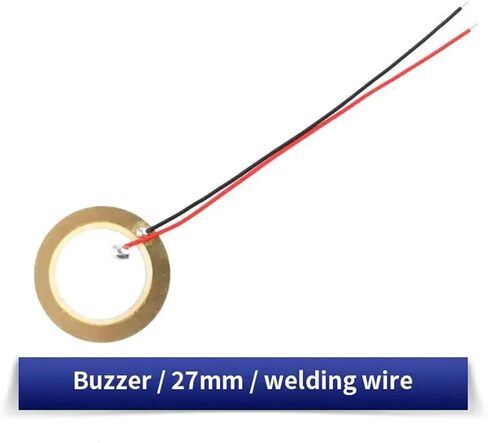 10pcs/20pcs Piezoelectric Piezo Ceramic Wafer Plate Dia 12MM 15MM 18MM 20MM 27MM 35MM 50MM with Wire for Buzzer Loudspeaker(20pcs 35mm) in Saudi Arabia
