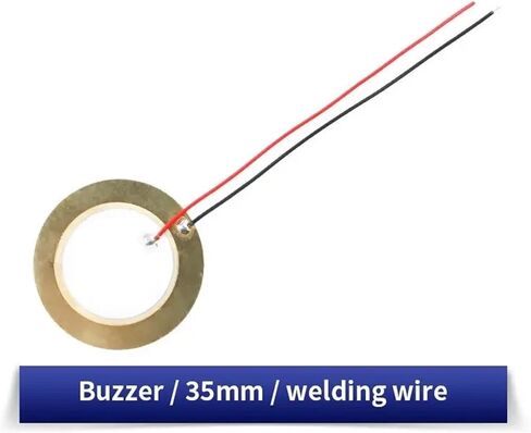 10pcs/20pcs Piezoelectric Piezo Ceramic Wafer Plate Dia 12MM 15MM 18MM 20MM 27MM 35MM 50MM with Wire for Buzzer Loudspeaker(20pcs 35mm) in Saudi Arabia