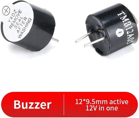 10PCS Active Buzzer 5V 12V TMB12A05 TMB12A12 Magnetic Long Continous Beep Tone Alarm Ringer 12 * 9.5mm Piezo Buzzers(TMB12A-12V) in Saudi Arabia