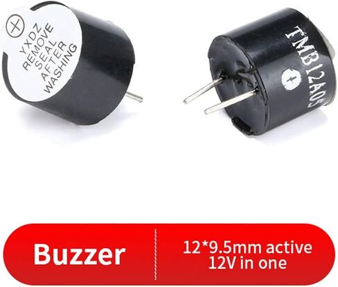 10PCS Active Buzzer 5V 12V TMB12A05 TMB12A12 Magnetic Long Continous Beep Tone Alarm Ringer 12 * 9.5mm Piezo Buzzers(TMB12A-12V) in Saudi Arabia
