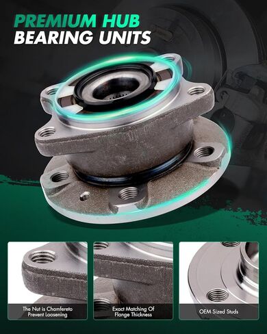 SCITOO 2pcs Rear Wheel Hub Bearing 512273 for 2003-2014 for Volvo XC90 2.5L 2.9L 3.2L 4.4L in Saudi Arabia
