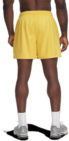 شورت شبكي أساسي من Under Armour - للرجال (1383355-773، ذهبي نوبل/أبيض) in Saudi Arabia