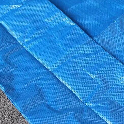 غطاء قماش القنب المقاوم للماء شديد التحمل، مقاس 20 × 40 قدم، وسمك 7 مل، أزرق، مقاوم للأشعة فوق البنفسجية، مع حلقات تثبيت in Saudi Arabia