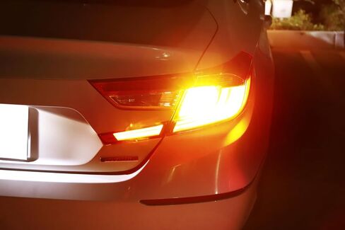 iJDMTOY CAN-bus 25W High Power Amber LED Rear Turn Signal Bulbs Compatible With 2018-2022 Honda Accord Sedan (No No Hyper FlashLoad Resistor Required) in Saudi Arabia