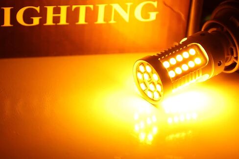 iJDMTOY CAN-bus 25W High Power Amber LED Rear Turn Signal Bulbs Compatible With 2018-2022 Honda Accord Sedan (No No Hyper FlashLoad Resistor Required) in Saudi Arabia