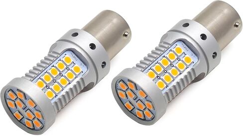 iJDMTOY CAN-bus 25W High Power Amber LED Rear Turn Signal Bulbs Compatible With 2018-2022 Honda Accord Sedan (No No Hyper FlashLoad Resistor Required) in Saudi Arabia