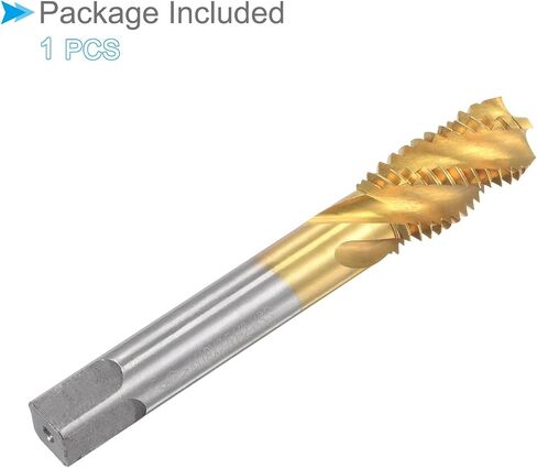 Spiral Flute Threading Tap, M14 x 1.5 Thread Size 4 Flutes, High Speed Steel Tapping Tool - (Applications: for Processing Holes & Sticky Materials) in Saudi Arabia