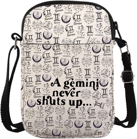 Zodiac Signs Crossbody Bag Horoscope Gift 12 Constellation Birthday Gift Astrologist Bag in Saudi Arabia