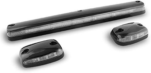 AKKON - For Smoked Lens 3Pcs 2007-2013 Silverado Sierra Pickup Amber LED Roof Top Running Cab Lights Replacement in Saudi Arabia