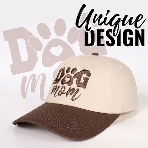 InnoBeta Dog Mom Gifts, Dog Lover Cap for Women, Funny Adjustable Embroidered Dog Themed Hat Gifts for Dog Mom on Birthday, Christmas in Saudi Arabia