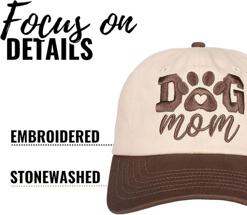 InnoBeta Dog Mom Gifts, Dog Lover Cap for Women, Funny Adjustable Embroidered Dog Themed Hat Gifts for Dog Mom on Birthday, Christmas in Saudi Arabia