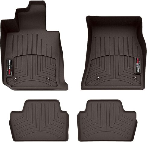 WeatherTech Custom Fit FloorLiners for BMW 230i, M2 (G87), M240i - 1st & 2nd Row (441711-1-2), Black in Saudi Arabia