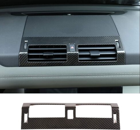 1pcs ABS Car Interior Center Console Air Conditioning Vent Cover Trim for Land Rover Defender 110 2020 (Carbon Fiber Style) in Saudi Arabia