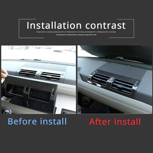 1pcs ABS Car Interior Center Console Air Conditioning Vent Cover Trim for Land Rover Defender 110 2020 (Carbon Fiber Style) in Saudi Arabia