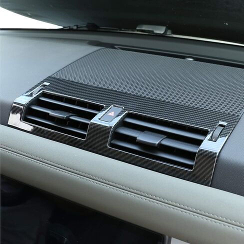 1pcs ABS Car Interior Center Console Air Conditioning Vent Cover Trim for Land Rover Defender 110 2020 (Carbon Fiber Style) in Saudi Arabia