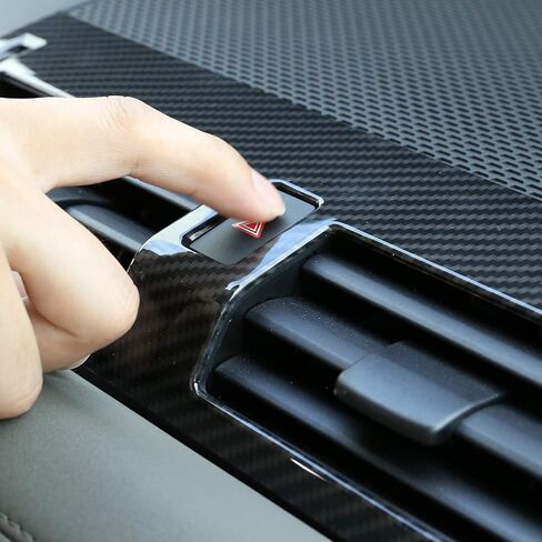 1pcs ABS Car Interior Center Console Air Conditioning Vent Cover Trim for Land Rover Defender 110 2020 (Carbon Fiber Style) in Saudi Arabia