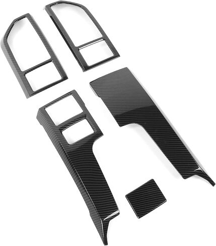 Jimen Compatible with Ford F150 2015-2020, 5PCS Central Console AC Air Conditioning Vent Panel Cover Trim (Red) in Saudi Arabia