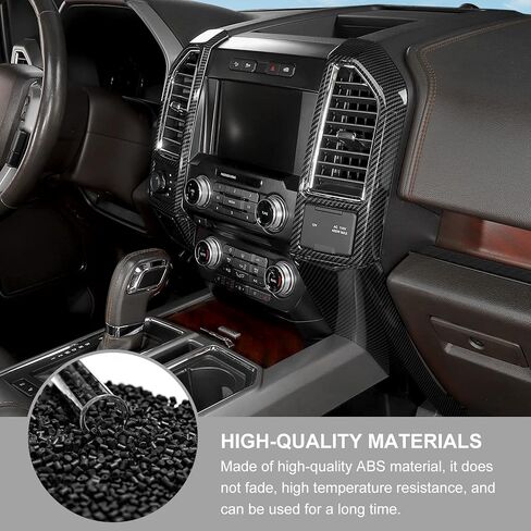 Jimen Compatible with Ford F150 2015-2020, 5PCS Central Console AC Air Conditioning Vent Panel Cover Trim (Red) in Saudi Arabia