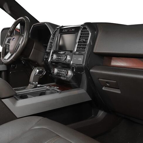 Jimen Compatible with Ford F150 2015-2020, 5PCS Central Console AC Air Conditioning Vent Panel Cover Trim (Red) in Saudi Arabia