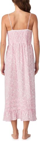Eileen West Womens Sleepwear & Loungewear - Woven Lawn Collection - 100% Cotton Lightweight Sleeveless Long Modern Nightgown in Saudi Arabia