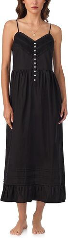 Eileen West Womens Sleepwear & Loungewear - Woven Lawn Collection - 100% Cotton Lightweight Sleeveless Long Modern Nightgown in Saudi Arabia