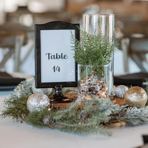 10 Pack Double Sided Standing Picture Frame 4x6 Plastic Photo Frame Bulk White Picture Display Holder Stand for Table Number, Menu, Wedding, Christmas in Kuwait