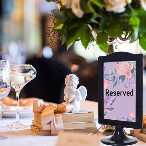 10 Pack Double Sided Standing Picture Frame 4x6 Plastic Photo Frame Bulk White Picture Display Holder Stand for Table Number, Menu, Wedding, Christmas in Kuwait