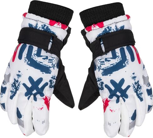 Kids Winter Thermal-Warm Windproof Ski-Gloves Outdoor Snowboarding Gloves for Skiing, Snow Hiking, Hunting in Kuwait