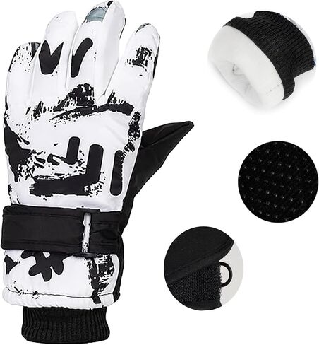 Kids Winter Thermal-Warm Windproof Ski-Gloves Outdoor Snowboarding Gloves for Skiing, Snow Hiking, Hunting in Saudi Arabia