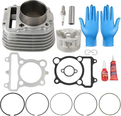 ECCPP New Cylinder Piston Ring Gasket for 1999-2004 for Yamaha for TTR225 2005-2016 for Yamaha for TTR230 Compatible for Cylinder Piston Gasket Top End Kit MD-1037YM15301-3 in Saudi Arabia